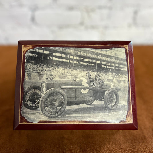 Vintage Race Car Cigar Box